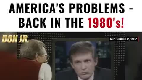 Mind blowing Video: Trump Predicted All of America's Problems - Back in the 1980's