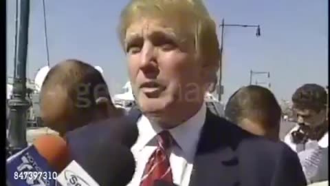 Donald Trump at twin towers