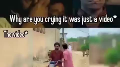 why are you crying it was just a video sad reacts