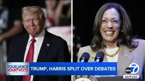 Trump says he’ll debate Harris on Fox News after weeks of back-and-forth | ABC7 News