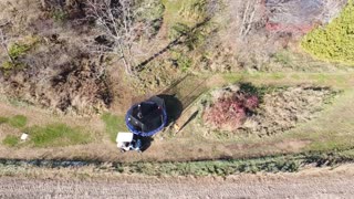 Following the Golf Cart! From above