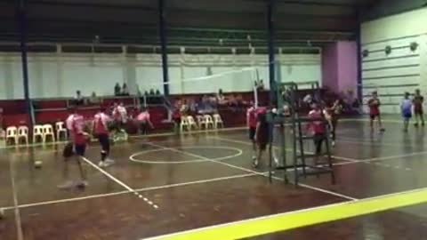 Volleyball Spiking Malay Borneo Player