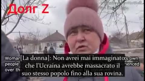 GLI "EROI" UCRAINI USANO I CIVILI COME SCUDI.