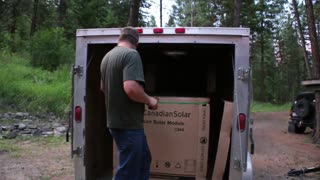 Modern Homesteading - Solar Panels arrive