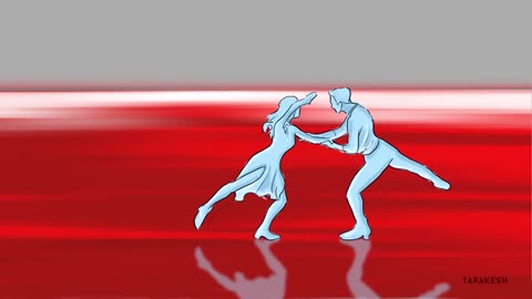 30 Seconds clip on romantic love Couple Dance - Frame by Frame Animation