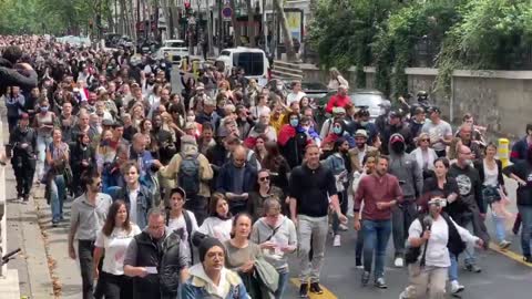 Paris, France: Protests Erupt After Macron Announces Mandatory Vaccination For Health Care Workers