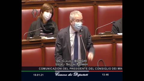 Claudio Borghi (Lega), Camera, 18/1/21