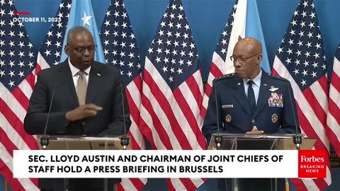 Sec. Lloyd Austin And Chairman Of Joint Chiefs Of Staff Hold Presser On Isreal And Ukraine