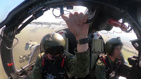 The crew of the Russian Ka-52M helicopter of the VKS successfully hit the Ukrainian Armed Forces