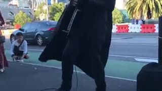 Lord Vader can busk