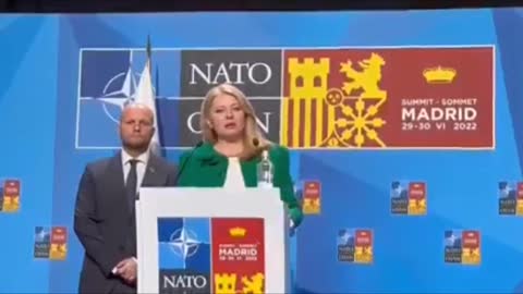 Zuzana Čaputová měla proslov při schůzi států NATO ve španělském Madridu a velmi zajímavě se spletla