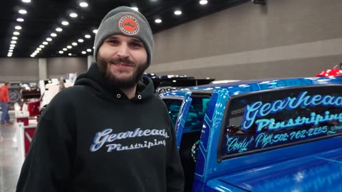 Cody Geary and his 1993 S10 pickup at the 2024 Bluegrass World of Wheels Custom Car Show #93chevys10