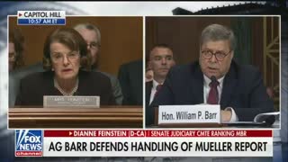 Barr Shuts Down Dianne Feinstein When She Tries to Accuse Trump of Obstruction