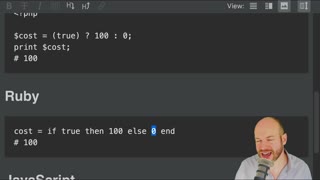 Python Vs PHP, JavaScript, Ruby Ternary statements