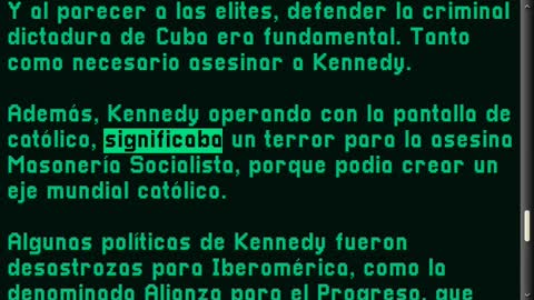 ¿Por qué asesinaron al Pdt. Kennedy?