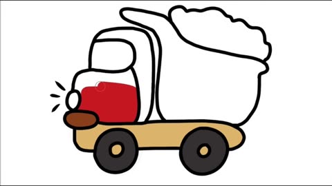 How to Draw a Dump Truck| Animated Dump Truck