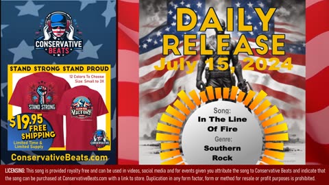 Conservative Beats - Daily Single Release: In The Line Of Fire - 7/15/24