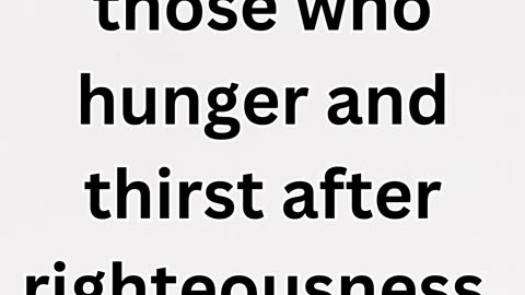 "The Beatitude of Spiritual Hunger and Thirst" Matthew 5:6.#shorts #shortsvideo #youtubeshorts #yt