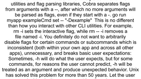 Cannot insert dash in Cobra parameters