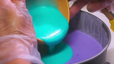 Delicious and beautiful rainbow cake