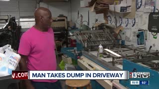 Man takes a dump in driveway