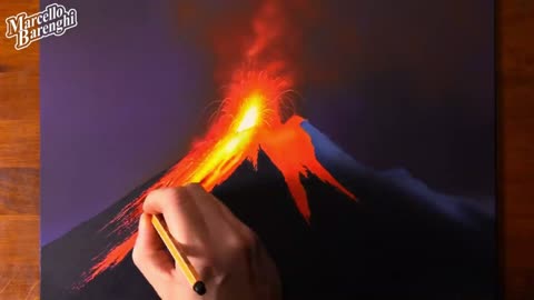 Draw The Color Shape Of The Magma