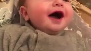 Most Adorable Baby Smile and Laugh With His Mother