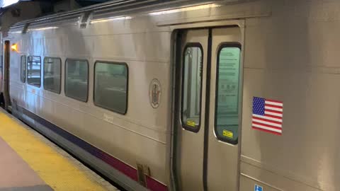 NJ Transt 7:13 Spring Valley to Hoboken operate by F 40 at Secaucus Junction station