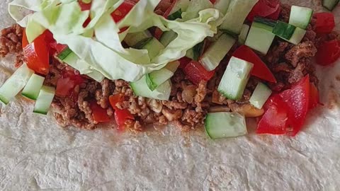 Beef Burrito 🌯 👩‍🍳 🔥 #food #burrito #homemade #cooking #recipe #howto
