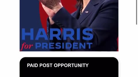 Social media influencers are being PAID to support Kamala Harris.