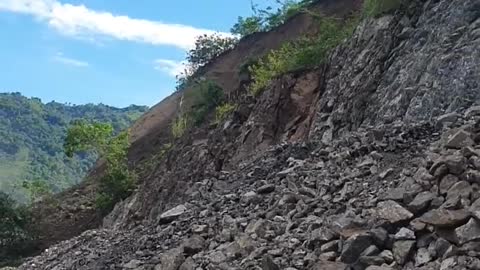 Actual Landslide On The Mountain