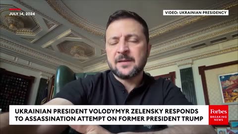 Ukraine's Zelensky Reacts To Shooting At Trump's Pennsylvania Rally