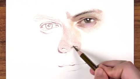 Draw the facial features