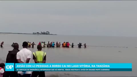 Avião comercial cai em lago na Tanzânia