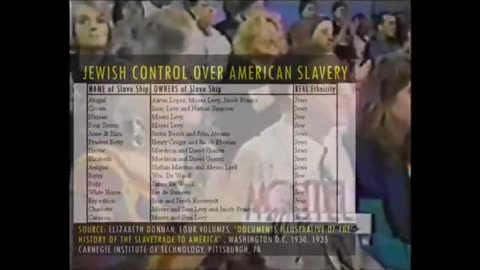 Jews owned the slave ships that brought black people to America