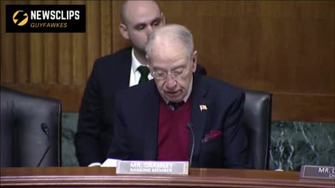 Senator Chuck Grassley Opening Statement At The Senate Judiciary Nominations Hearing