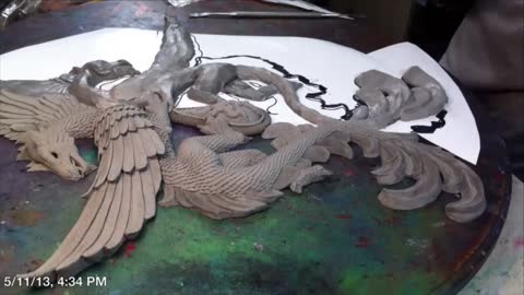 "Dragon Tears" relief production process sharing 5