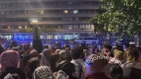 Mostly Peaceful Protest Outside Watergate Hotel Last Night | DC