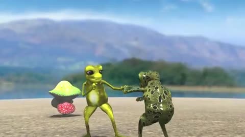 Crazy Frog Dance Meme. Frog Dance as Patila Dance Cartoon Video.