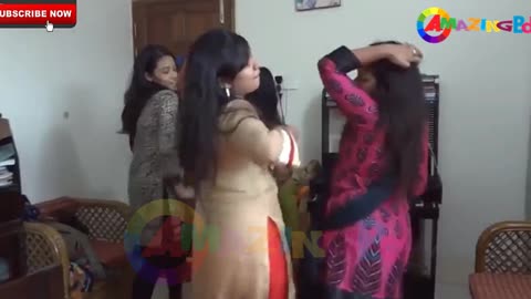 girls party in room with music dance 2024