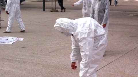 Danse des aliénés Masques Blancs à Nancy le 16 octobre 2021