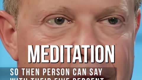 Dr. Joe Dispenza, Meditation