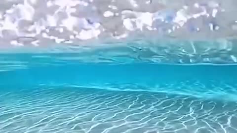 It's hard to find such clear water now