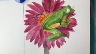 Freddie the Frog Watercolor