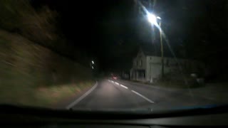 Night driving in Dartmoor. Speedlapse. GoPro