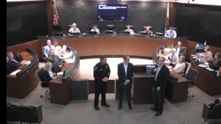 FORMER CHIEF CHICO PD PATS BACK OF OUTGOING CHIEF CHICO * 09-20-21 * CHICO CITY COUNCIL