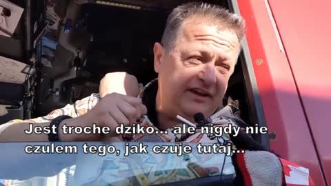 Rozmowa z truckerem rodem z Rumunii - Konwój Wolności 2022