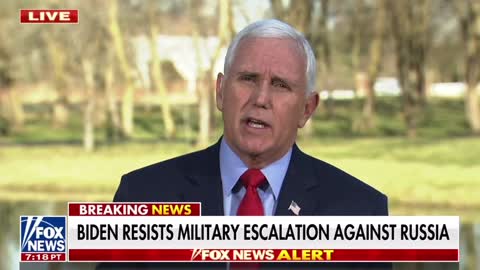 Mike Pence calls for a “21st century Berlin air lift” in Ukraine.