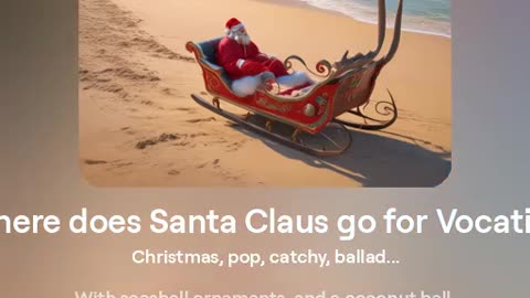 Where does Santa Claus go for Vocation