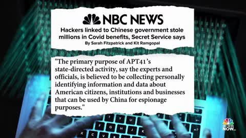 HACKERS LINKED TO CHINESE GOVERNMENT STOLE MILLIONS IN COVID BENEFITS